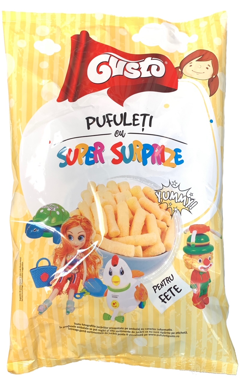 Pufuleti Gusto Super Surprises Filles 85g